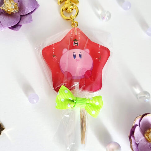 Kirby Lollipop Charm